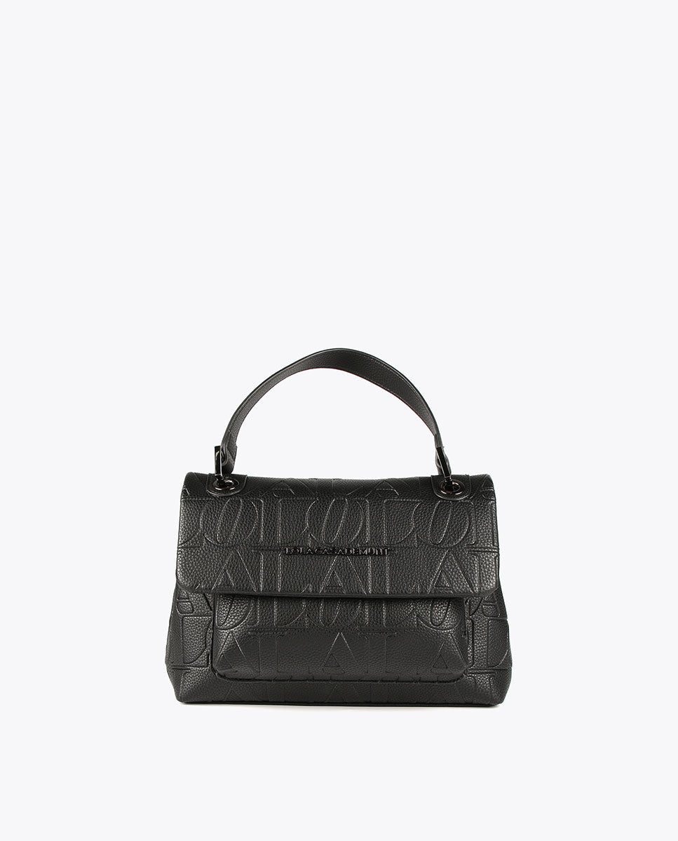 Logo embossed crossbody bag