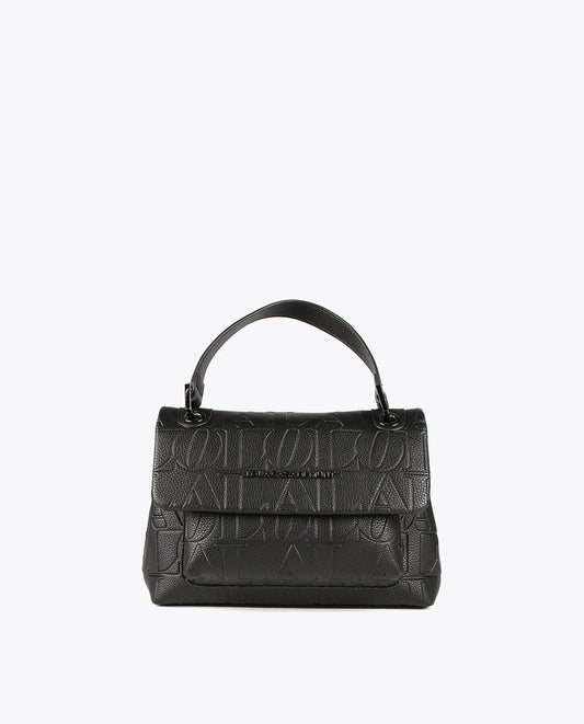 Logo embossed crossbody bag