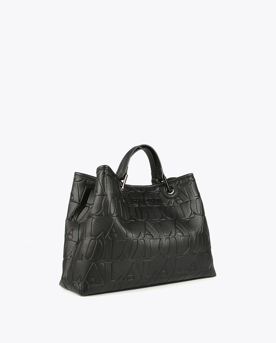 Embossed tote bag