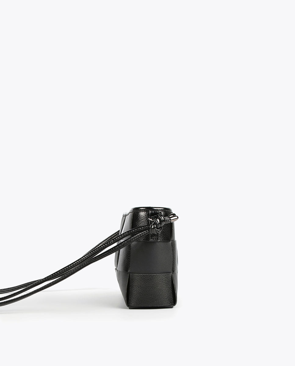 Braided crossbody bag