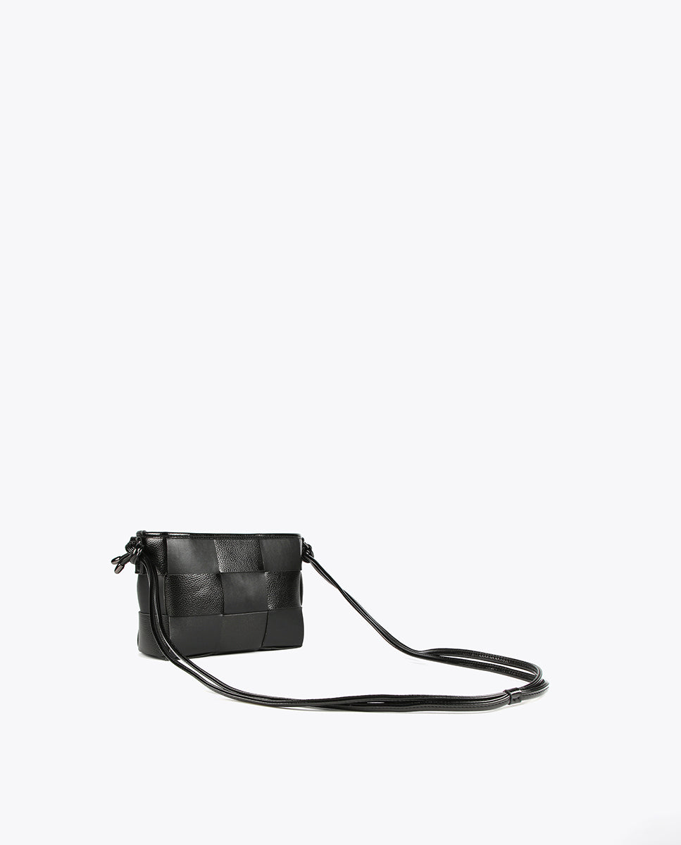 Braided crossbody bag