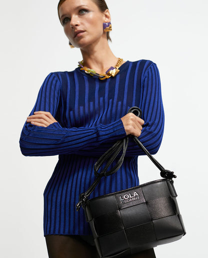 Braided crossbody bag