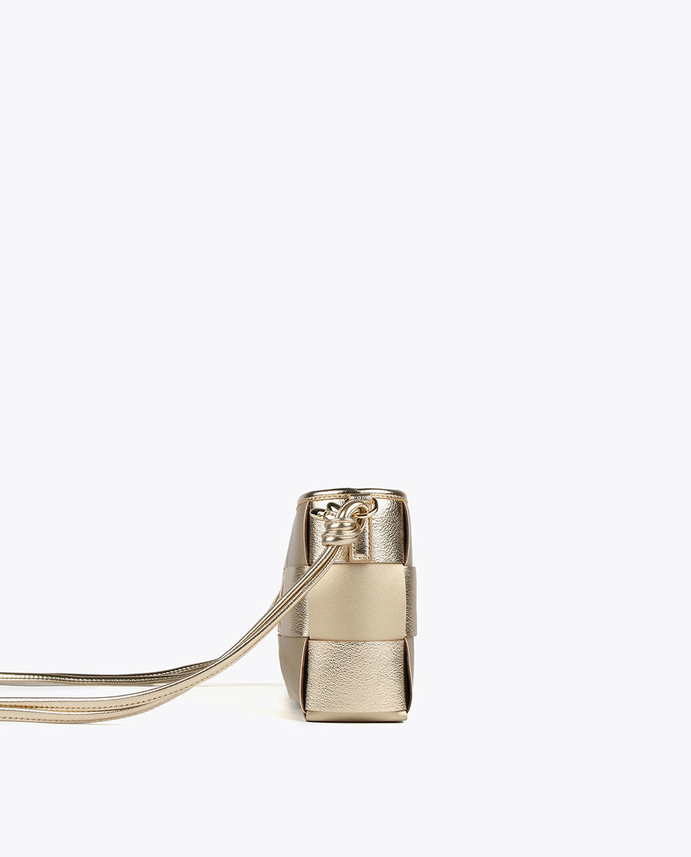 Braided crossbody bag