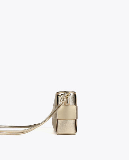 Braided crossbody bag