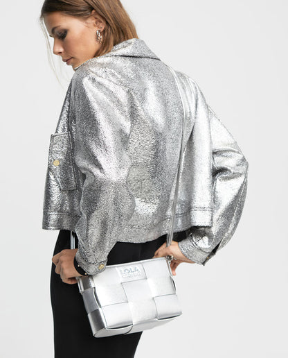 Braided crossbody bag