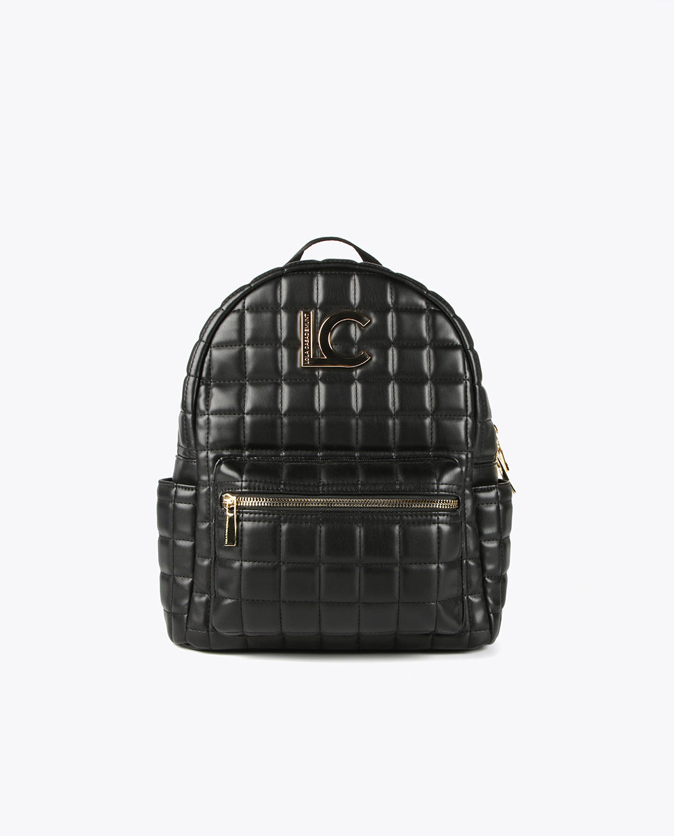 Quilted check backpack