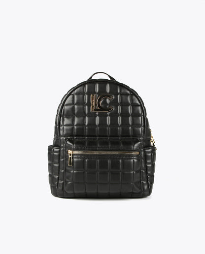Quilted check backpack