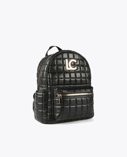 Quilted check backpack