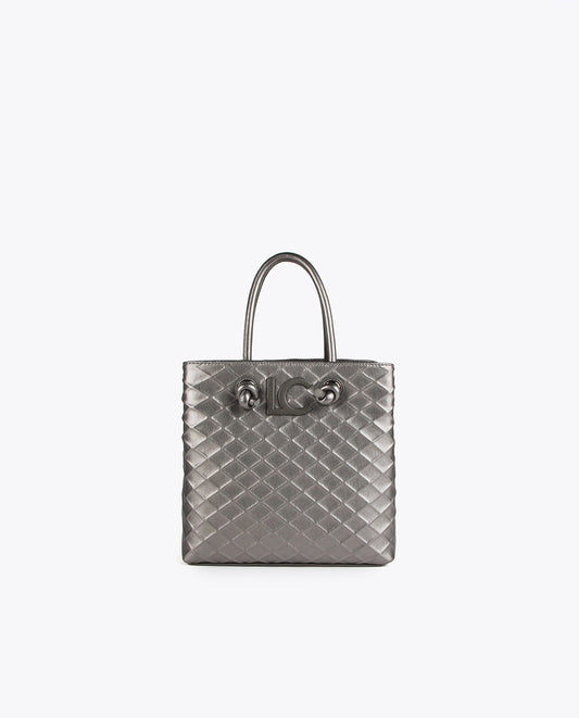 Crossbody bag with raised diamonds