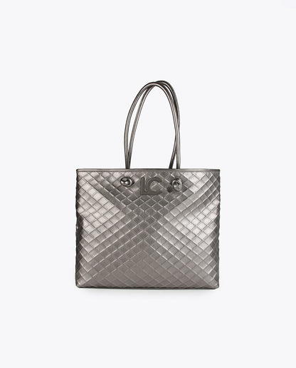 Raised diamond tote bag