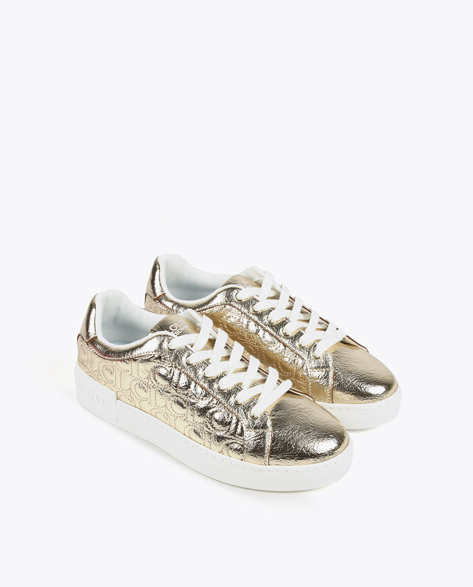 Metallic sneakers