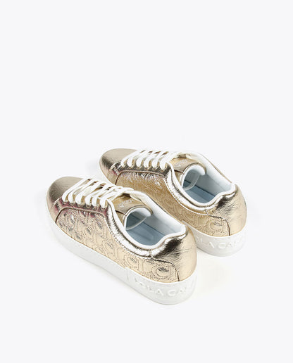 Metallic sneakers
