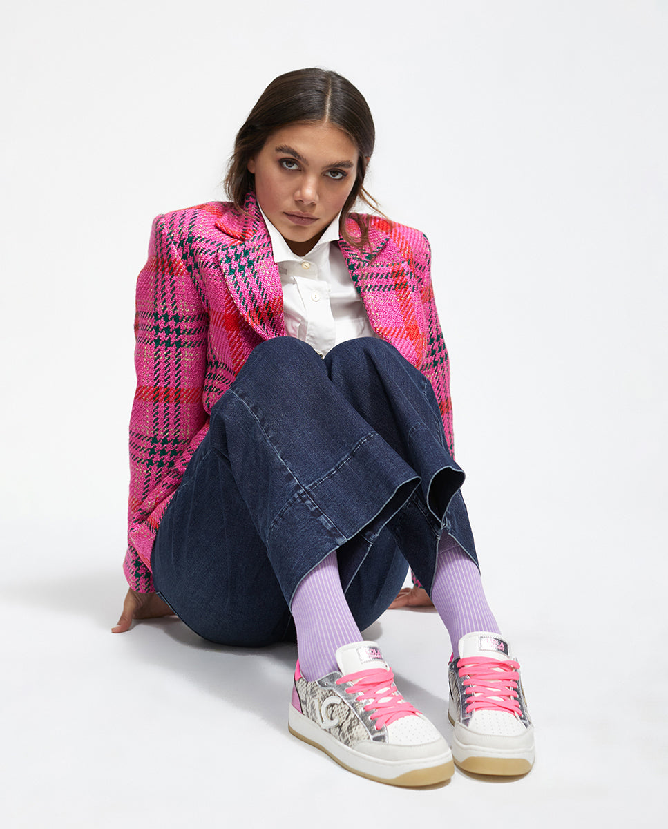 Animal print sneakers