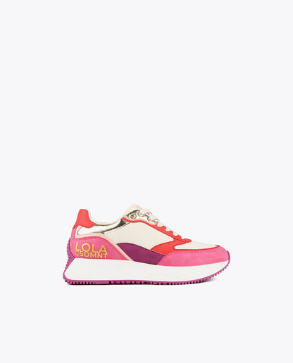Multicoloured sneakers-LF2405010-ECRU-PINK