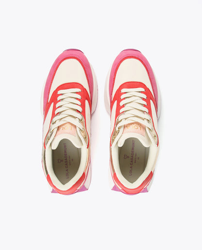 Multicoloured sneakers-LF2405010-ECRU-PINK