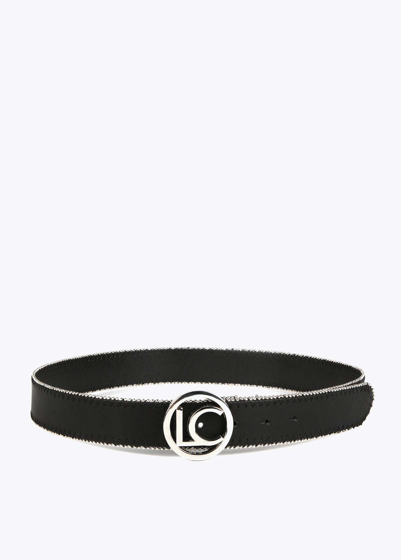 Belt with gold-toned trim