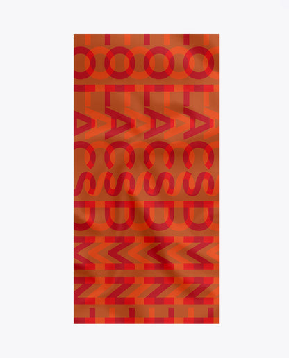Orange logo scarf