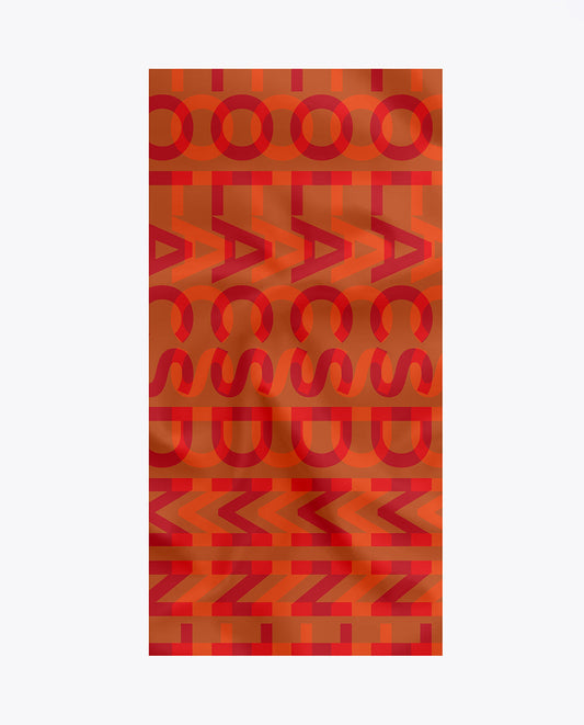 Orange logo scarf