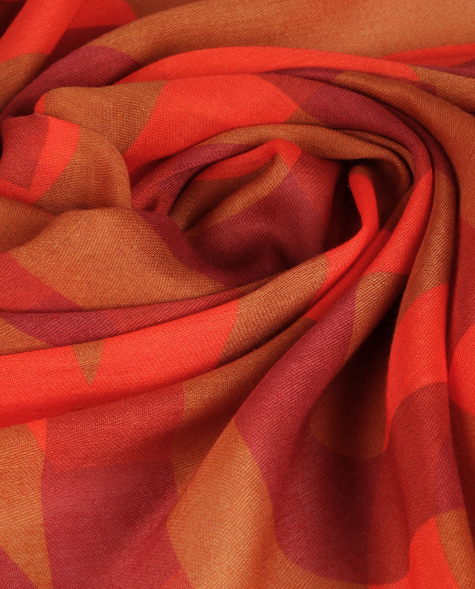 Orange logo scarf