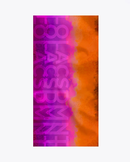 Fuchsia and orange scarf