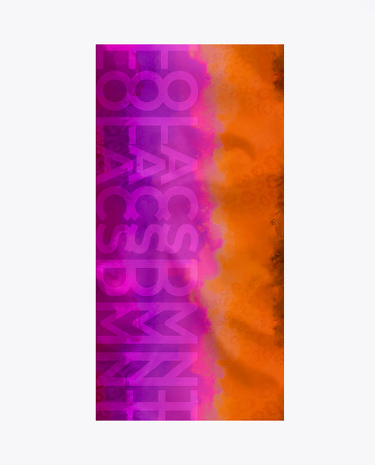 Fuchsia and orange scarf