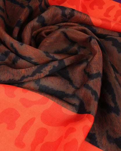 Animal print scarf