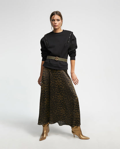 Animal print skirt