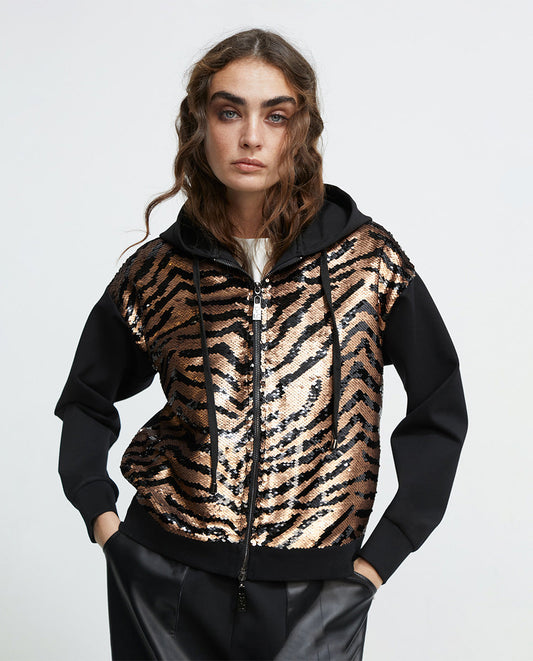 Sequinned sweatshirt