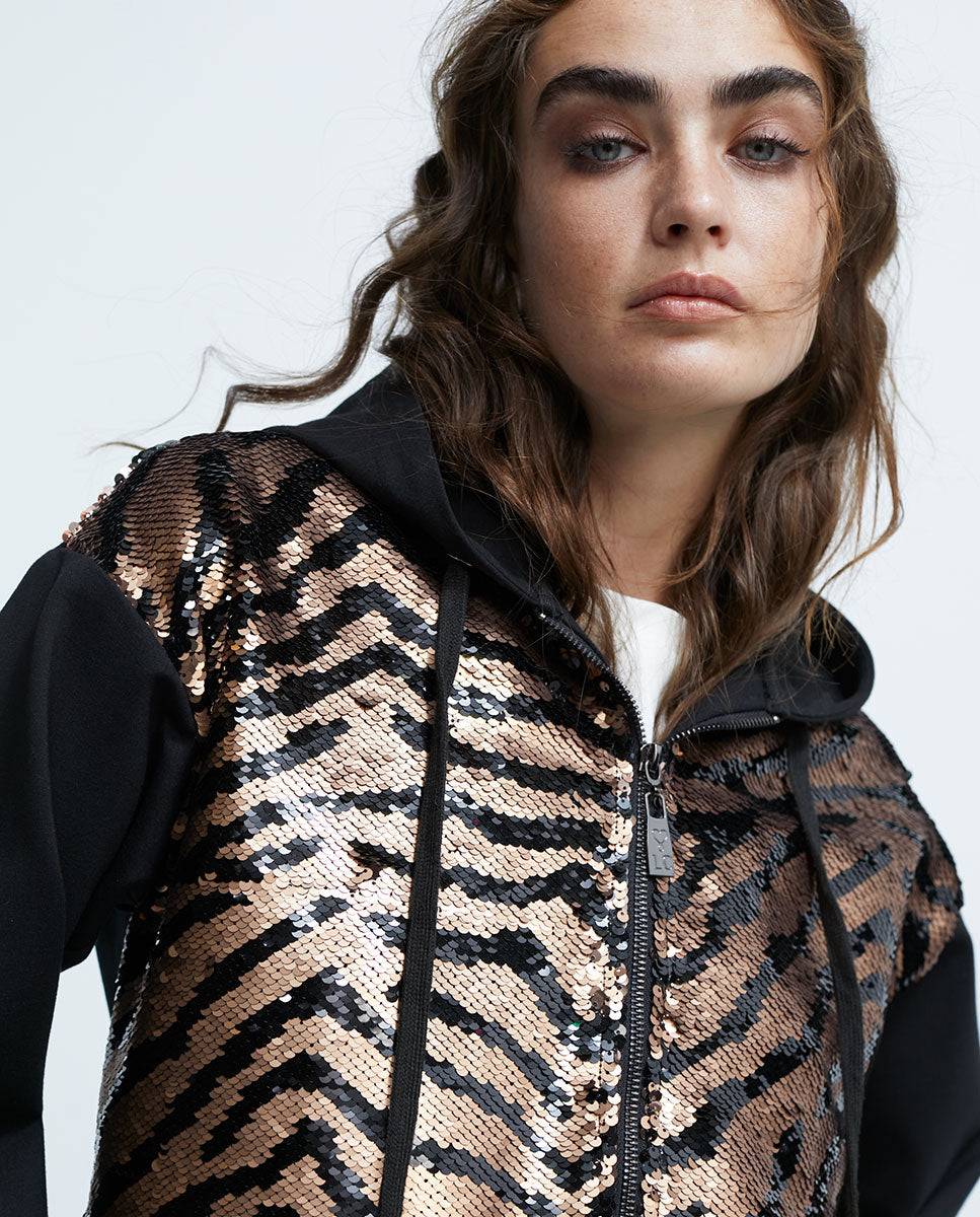 Sequinned sweatshirt