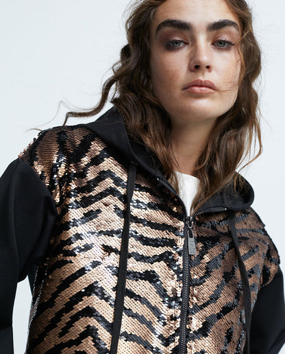 Sequinned sweatshirt