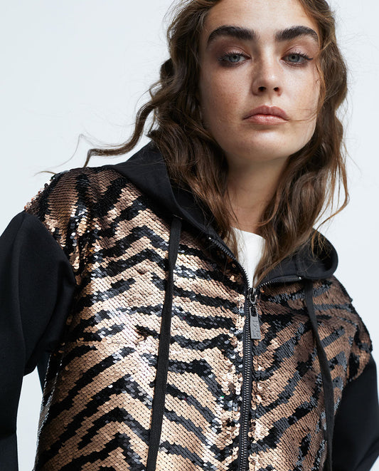 Sequinned sweatshirt