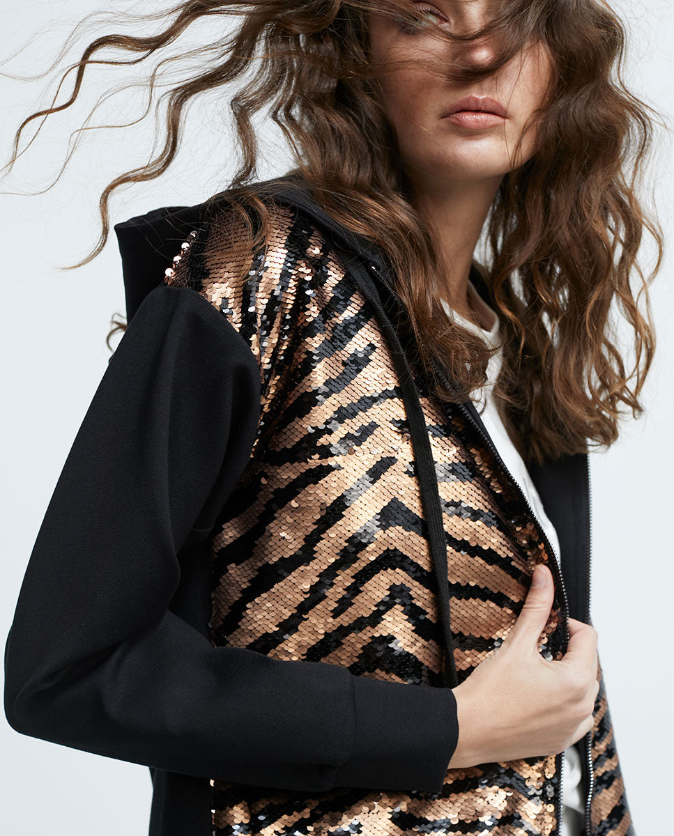 Sequinned sweatshirt