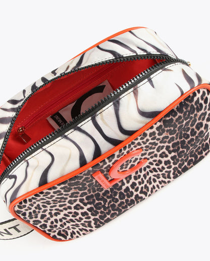 Animal print toiletry bag