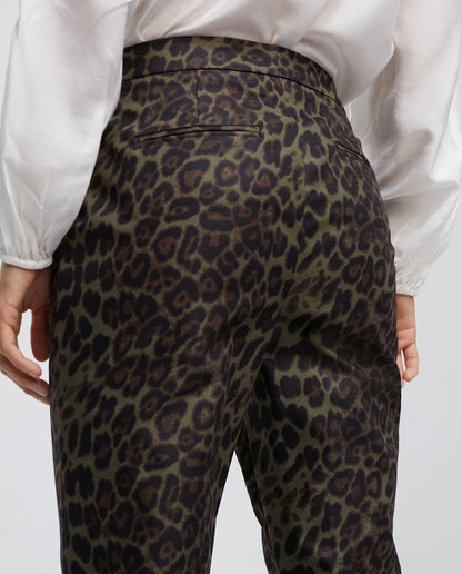Animal print trousers
