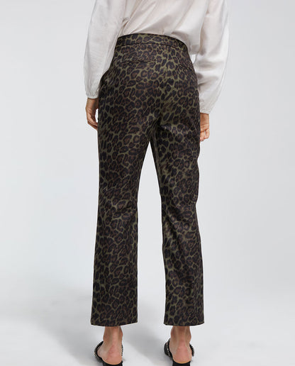 Animal print trousers