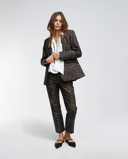 Animal print trousers