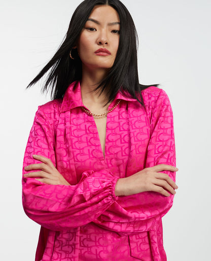 Blouse with tie detail