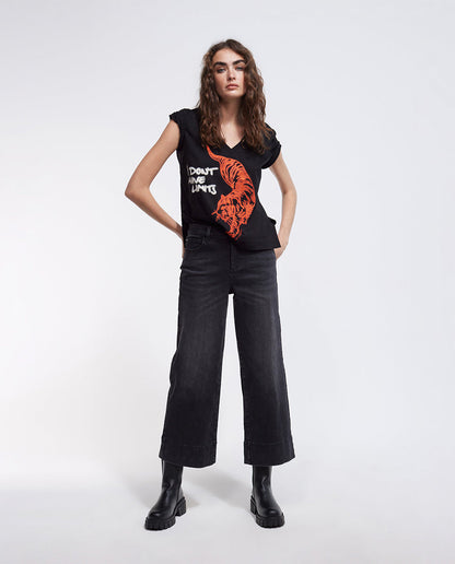 Diamanté tiger T-shirt