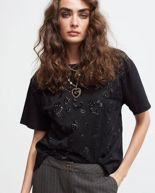 Sequinned T-shirt