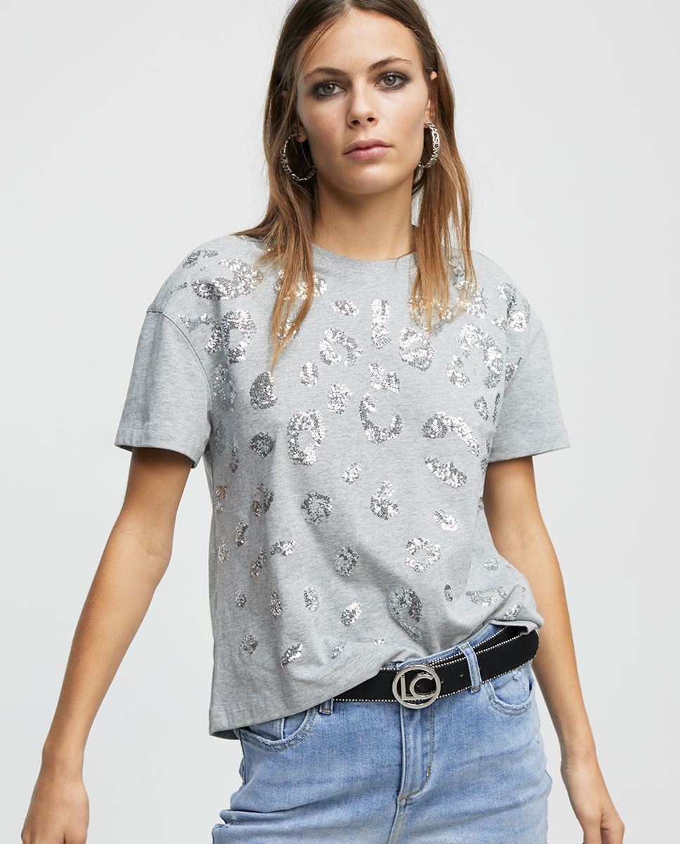 Sequinned T-shirt