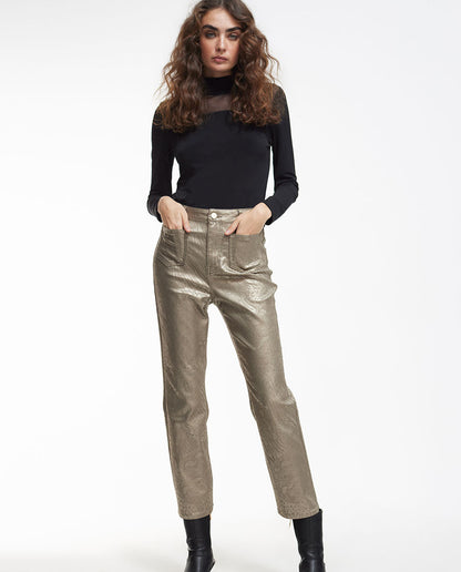 Sheer detail T-shirt