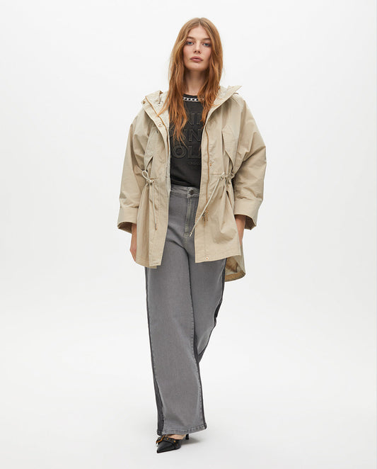 Oversized Adjustable Waist Parka