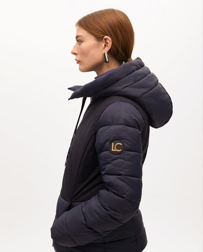 Fitted Contrast Padded Short Anorak