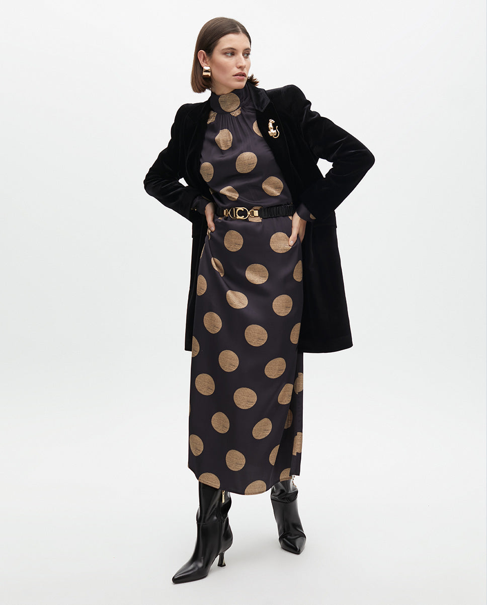 Fitted Velvet Coat
