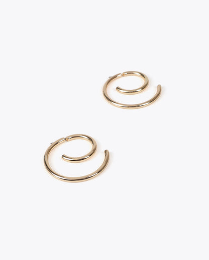 Bicolor Spiral Earrings