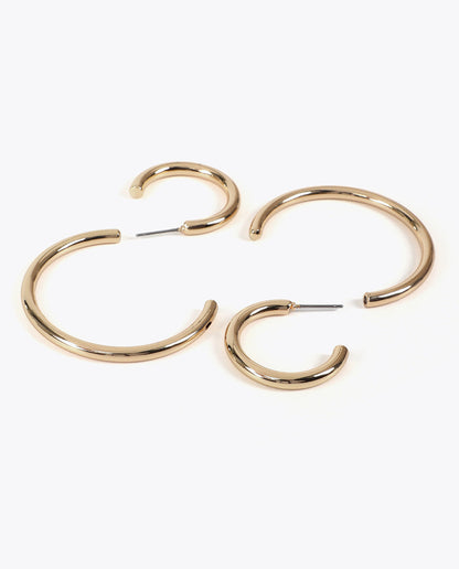 Bicolor Spiral Earrings