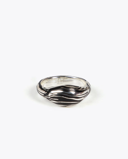 Bicolor Animal Print Ring Set