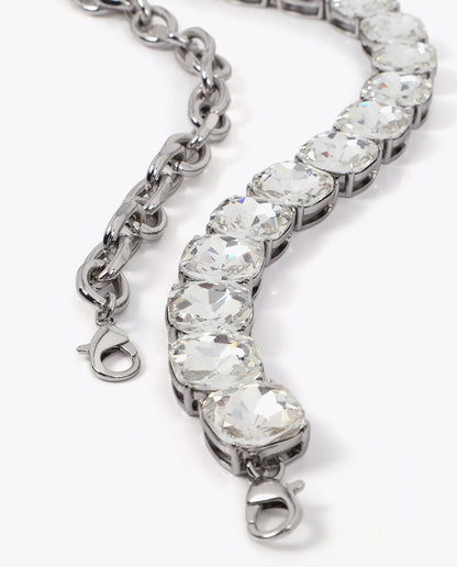 Double Jewel Short Necklace Set