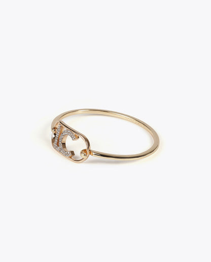 Thin Rigid Bracelet Oval Logo