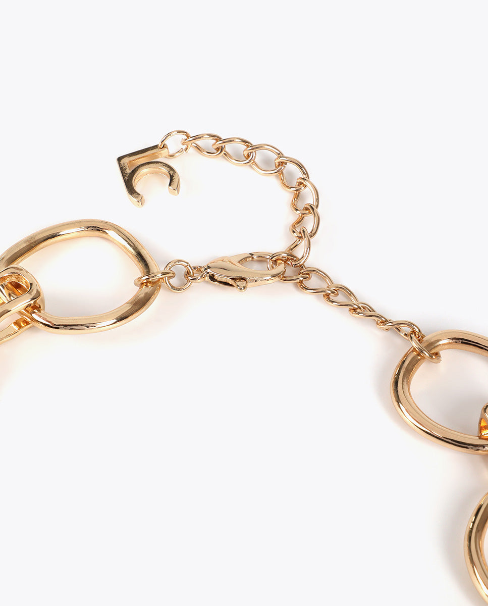 Short Rounded Link Necklace